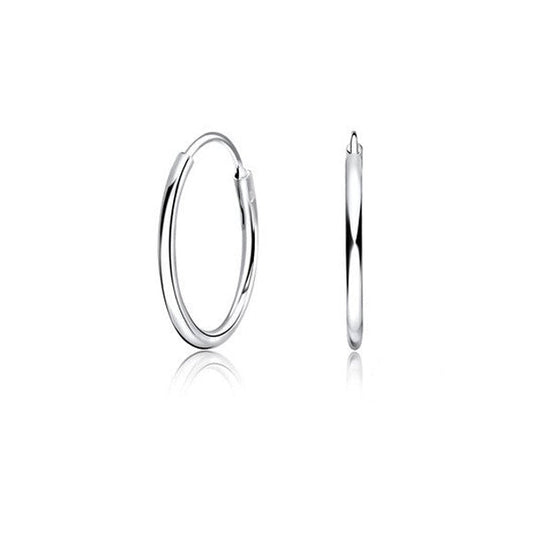 Hopeiset korvarenkaat 1,2 mm useita kokoja