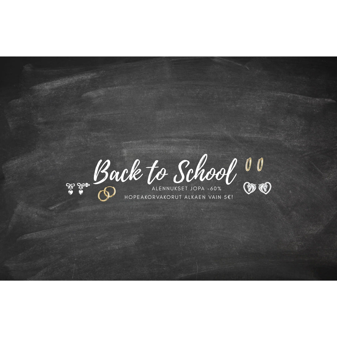 Back to School -ale: Edulliset hopeakorut ja korvakorut | Kulta-aika