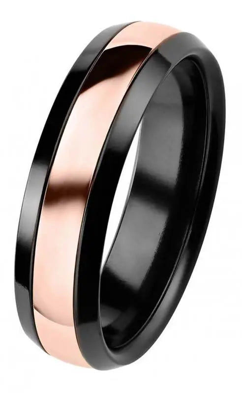 Kohinoor Black Duetto Edition kihlasormus musta 6 mm 006-092P