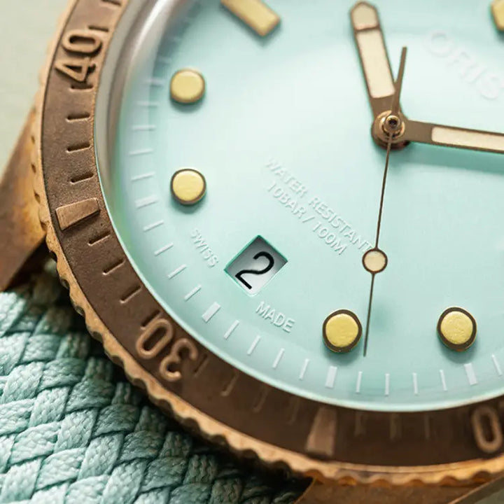 Oris Divers Sixty-Five Bronze Cotton Candy Green 01 733 7771 3157-07 3 19 03BR Oris