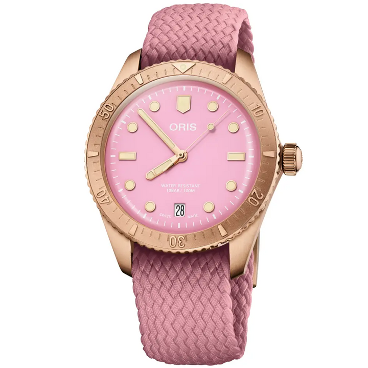 Oris Divers Sixty-Five Bronze Cotton Candy Pink 01 733 7771 3158-07 3 19 04BR Oris