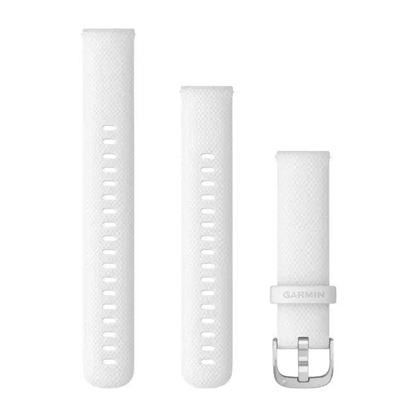 Garmin Quick Release 18mm silikoniranneke valkoinen 010-12932-0B