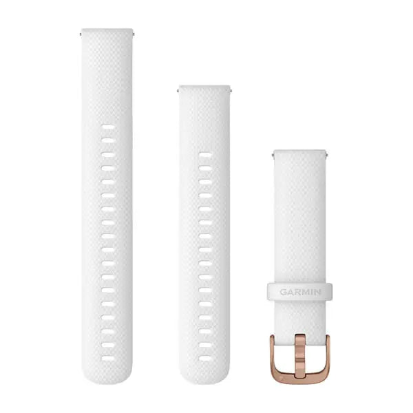 Garmin Quick Release 18mm silikoniranneke valkoinen 010-12932-0F
