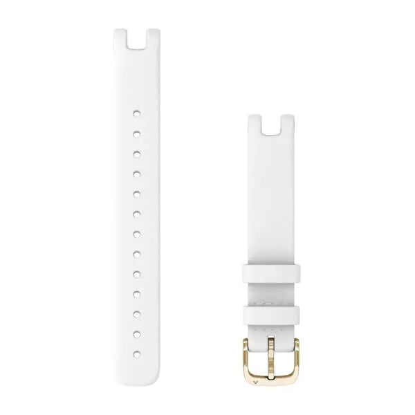 Garmin Lily 14mm nahkaranneke valkoinen 010-13068-A3