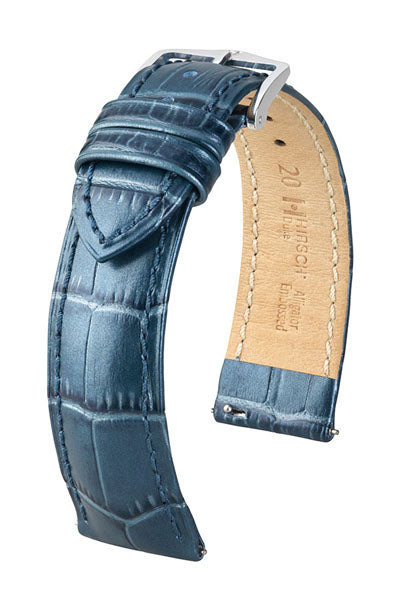 Hirsch Duke Metallic nahkaranneke sininen M