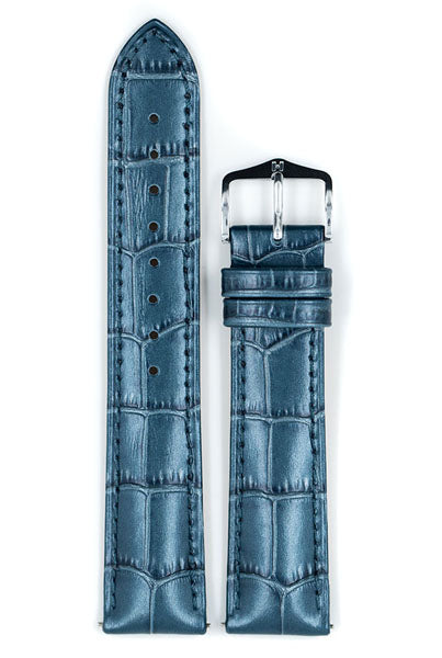 Hirsch Duke Metallic nahkaranneke sininen M