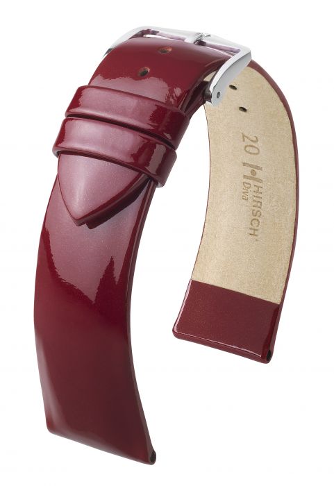 Hirsch  Diva nahkaranneke burgundinpunainen M