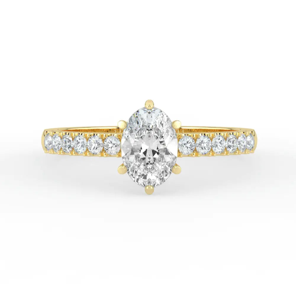 Kohinoor Theia laboratoriotimanttisormus timantti lähikuva