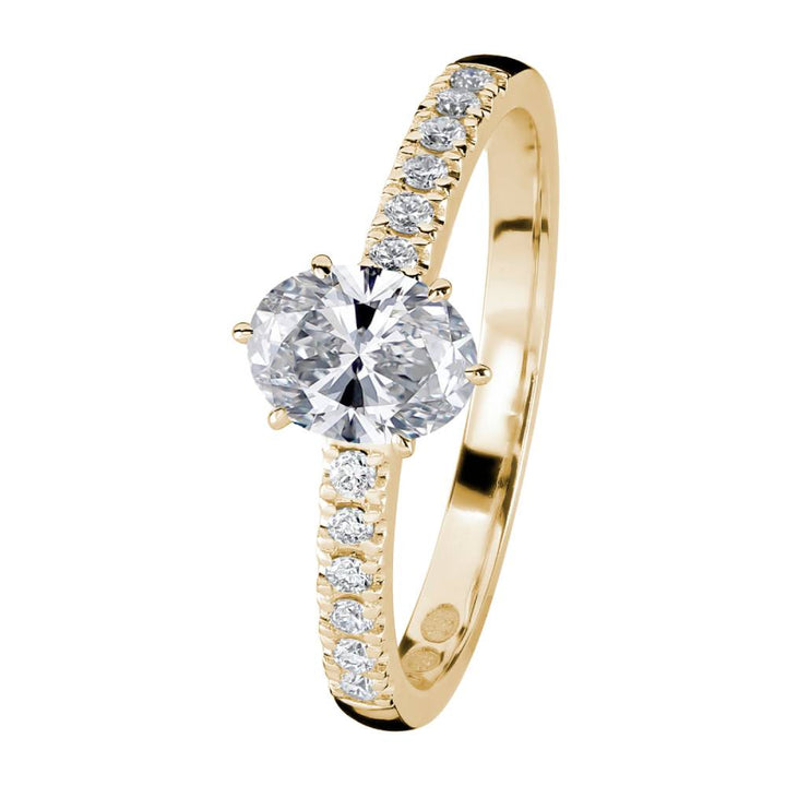 Kohinoor Theia timanttisormus 0,62 ct keltakulta etukuva