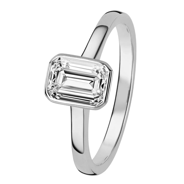 Kohinoor Ellen Bezel 1,00 ct laboratoriotimanttisormus valkokulta 033L-818V-100