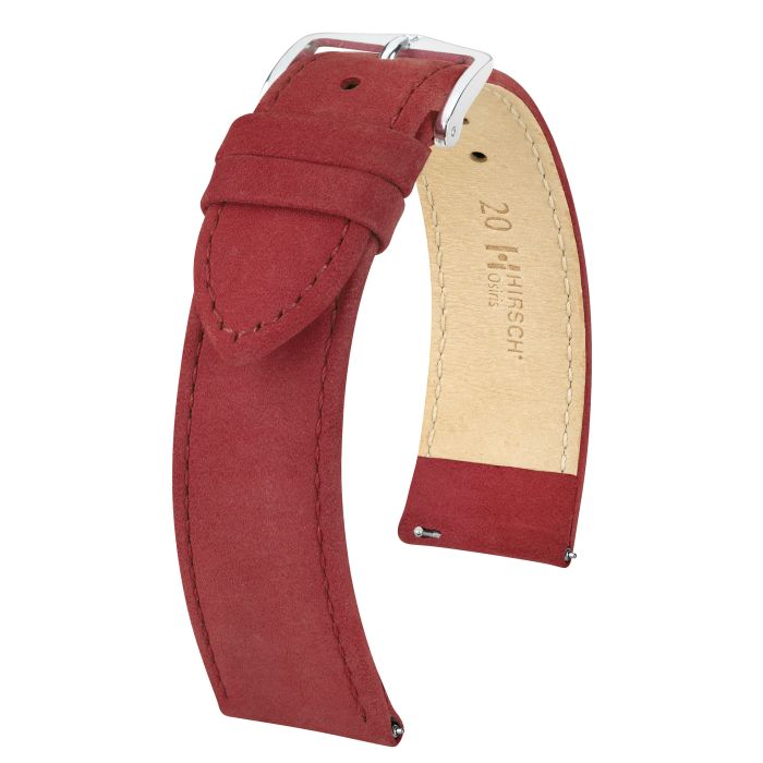 Hirsch Osiris nahkaranneke punainen L