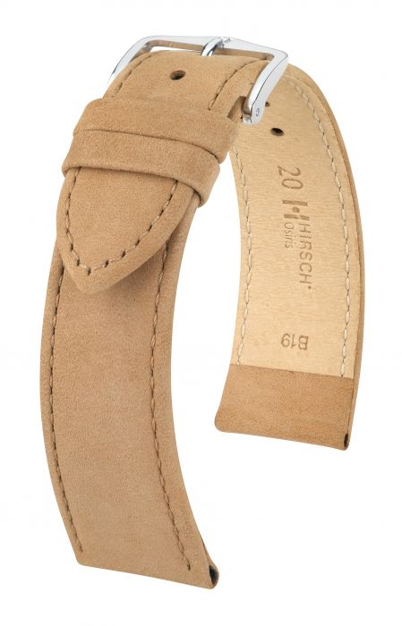 Hirsch Osiris nahkaranneke beige L 22 mm
