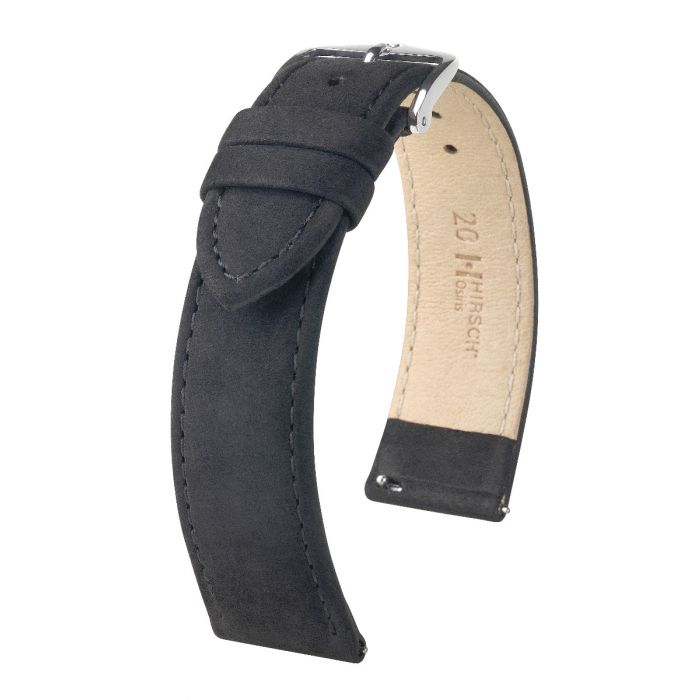 Hirsch Osiris nahkaranneke musta M 
