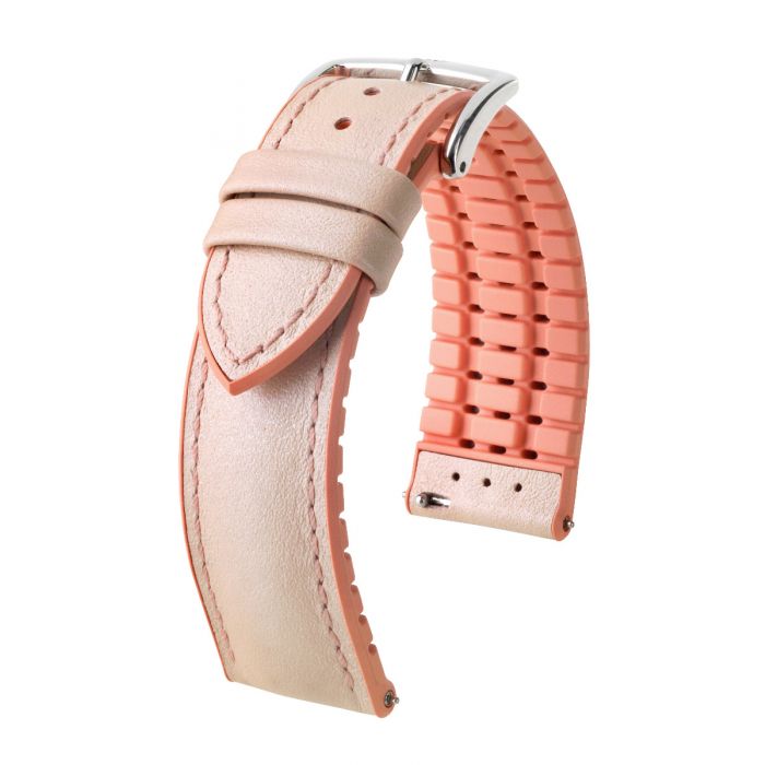 Hirsch Lindsey nahkaranneke beige/roosa M 18 mm