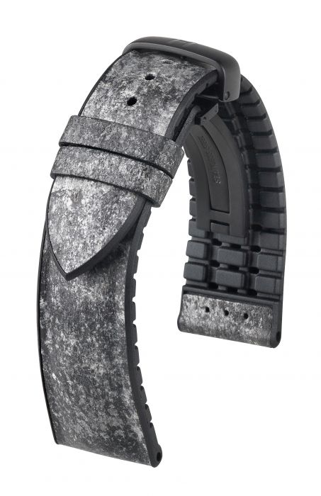 Hirsch Stone kellonranneke harmaa/musta L 20 mm