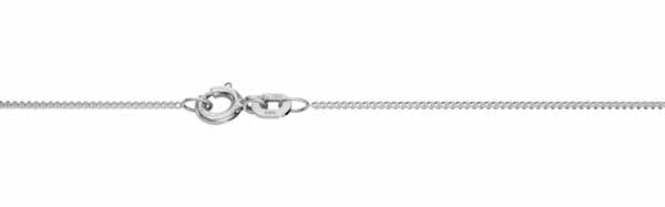Valkokultainen panssariketju 0,8 mm 14K valkokulta