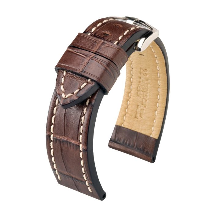 Hirsch Knight nahkaranneke ruskea L 24 mm