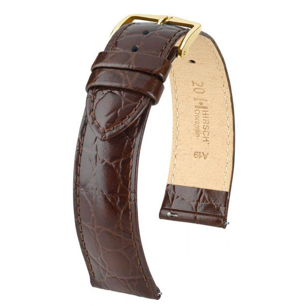 Hirsch Crocograin nahkaranneke ruskea M 