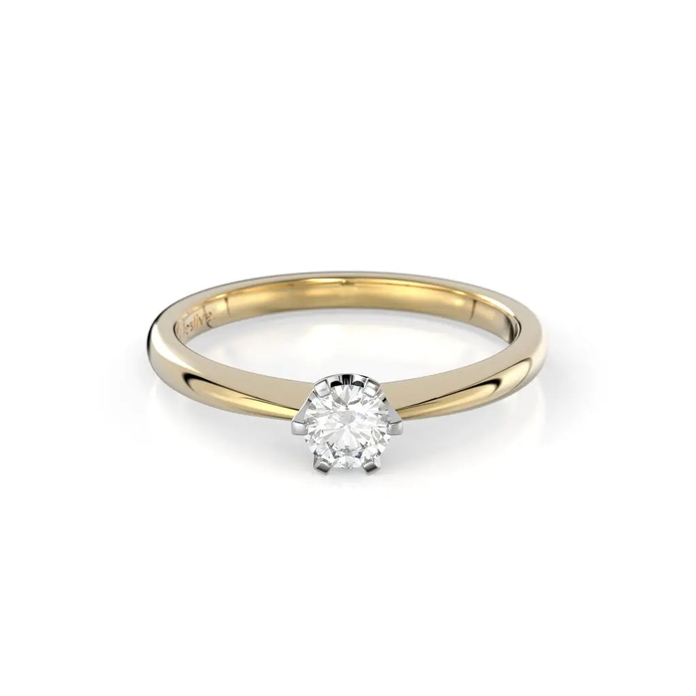 Festive Classic Timanttisormus 0,20 ct Keltakulta