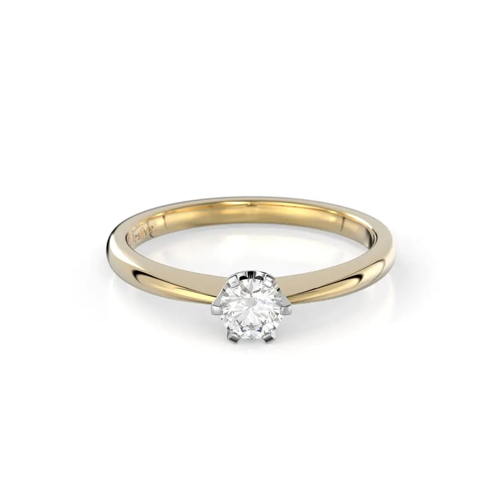 Festive Classic Timanttisormus 0,20 ct Keltakulta