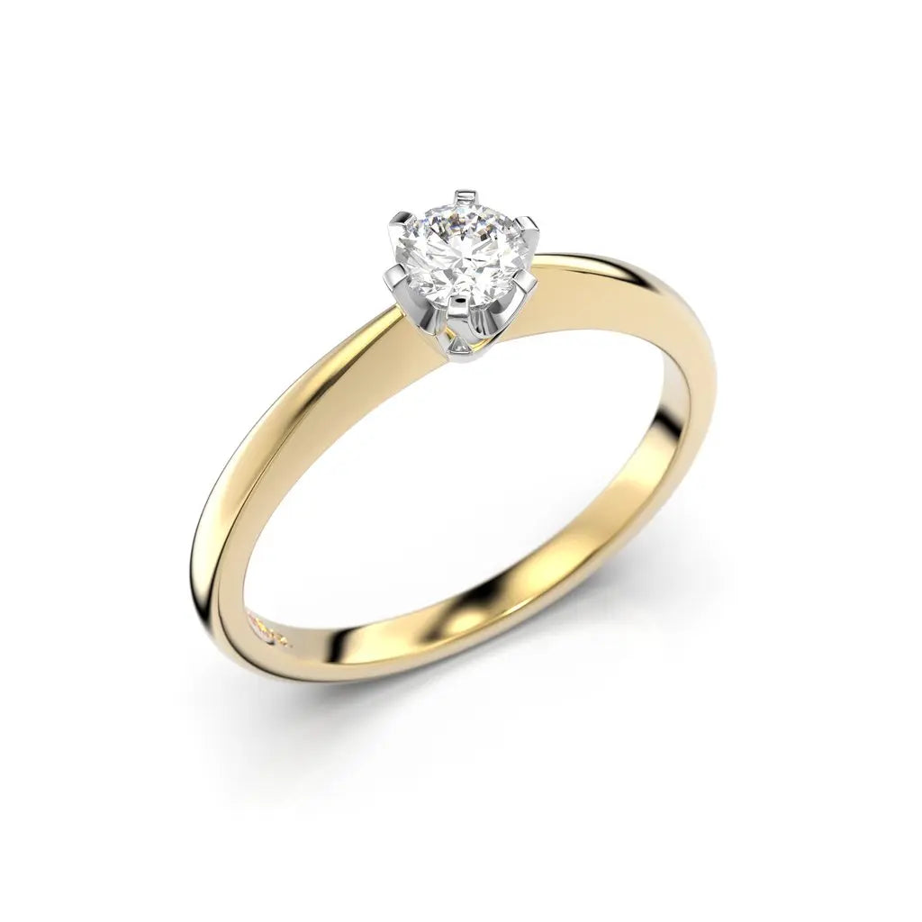 Festive Classic Timanttisormus 0,20 ct Keltakulta