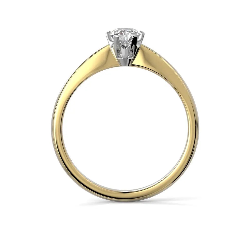 Festive Classic Timanttisormus 0,30 ct Keltakulta 14K
