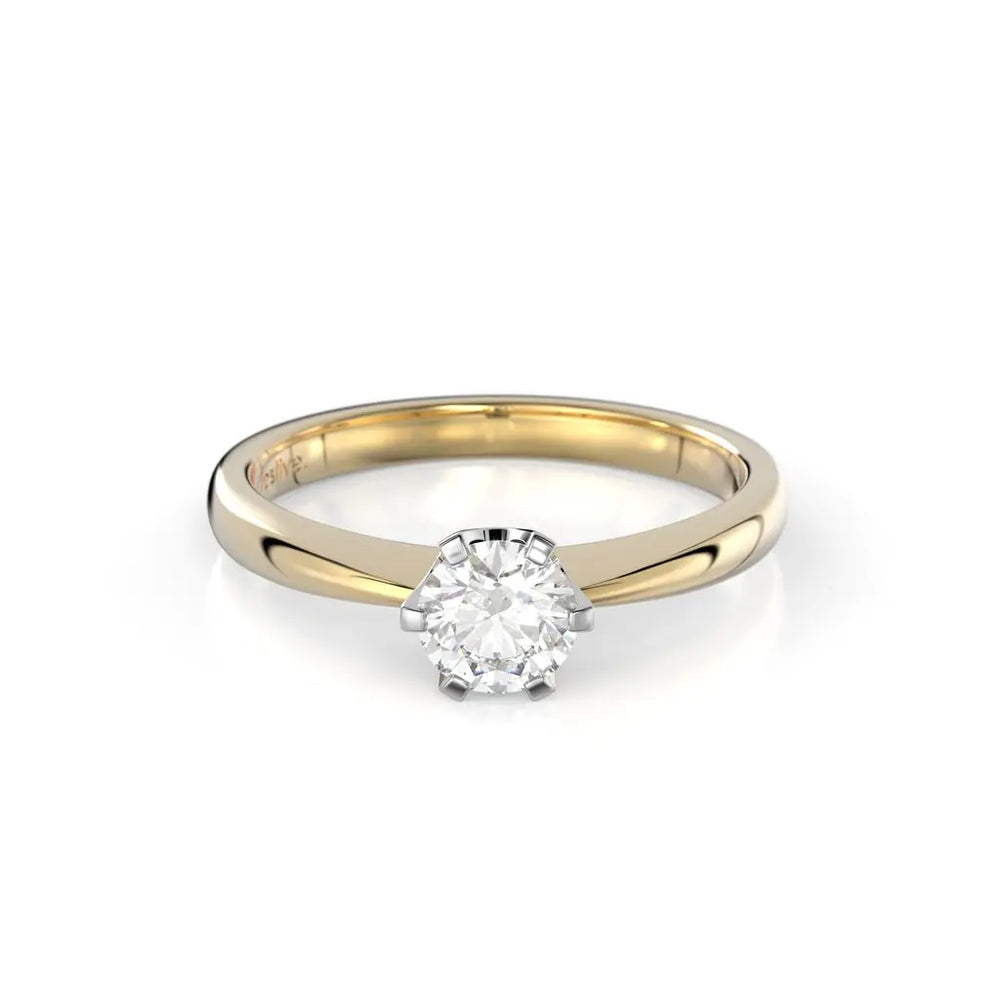 Festive Classic Timanttisormus 0,40 ct Keltakulta