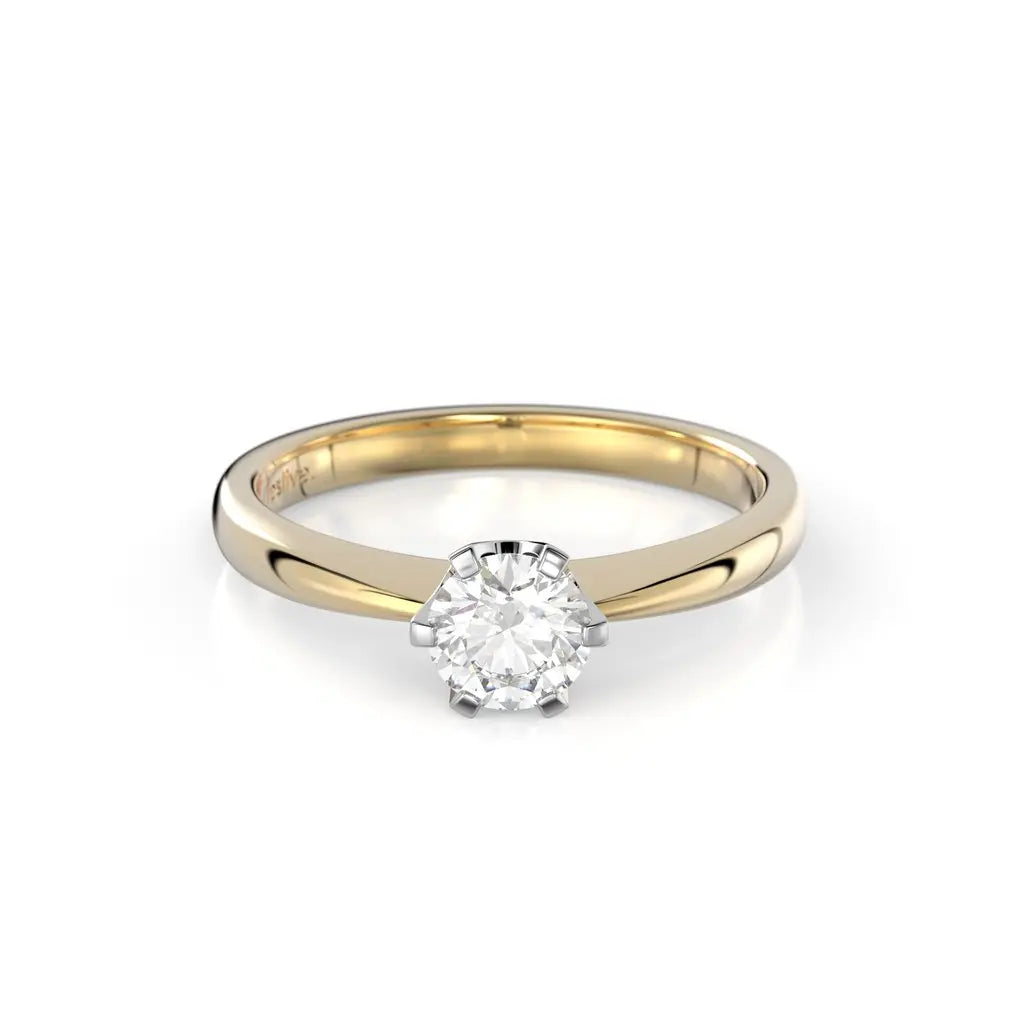 Festive Classic Timanttisormus 0,40 ct Keltakulta