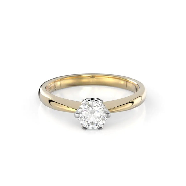 Festive Classic Timanttisormus 0,40 ct Keltakulta