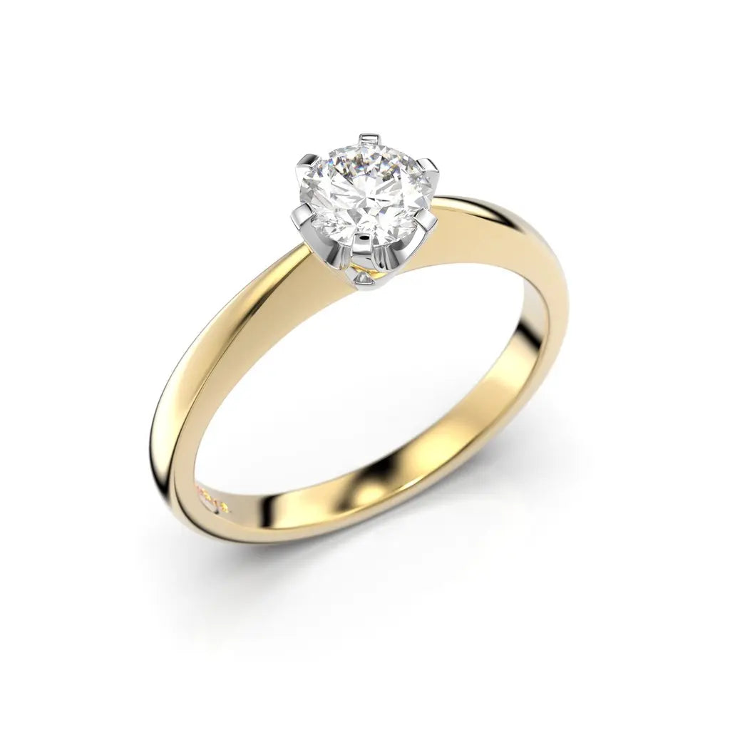 Festive Classic Timanttisormus 0,40 ct Keltakulta