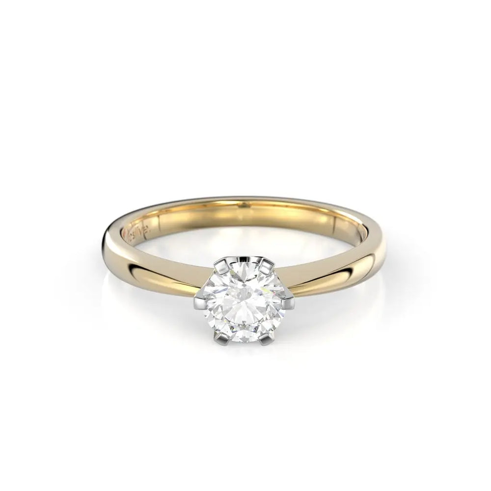 Festive Classic Timanttisormus 0,50 ct Keltakulta