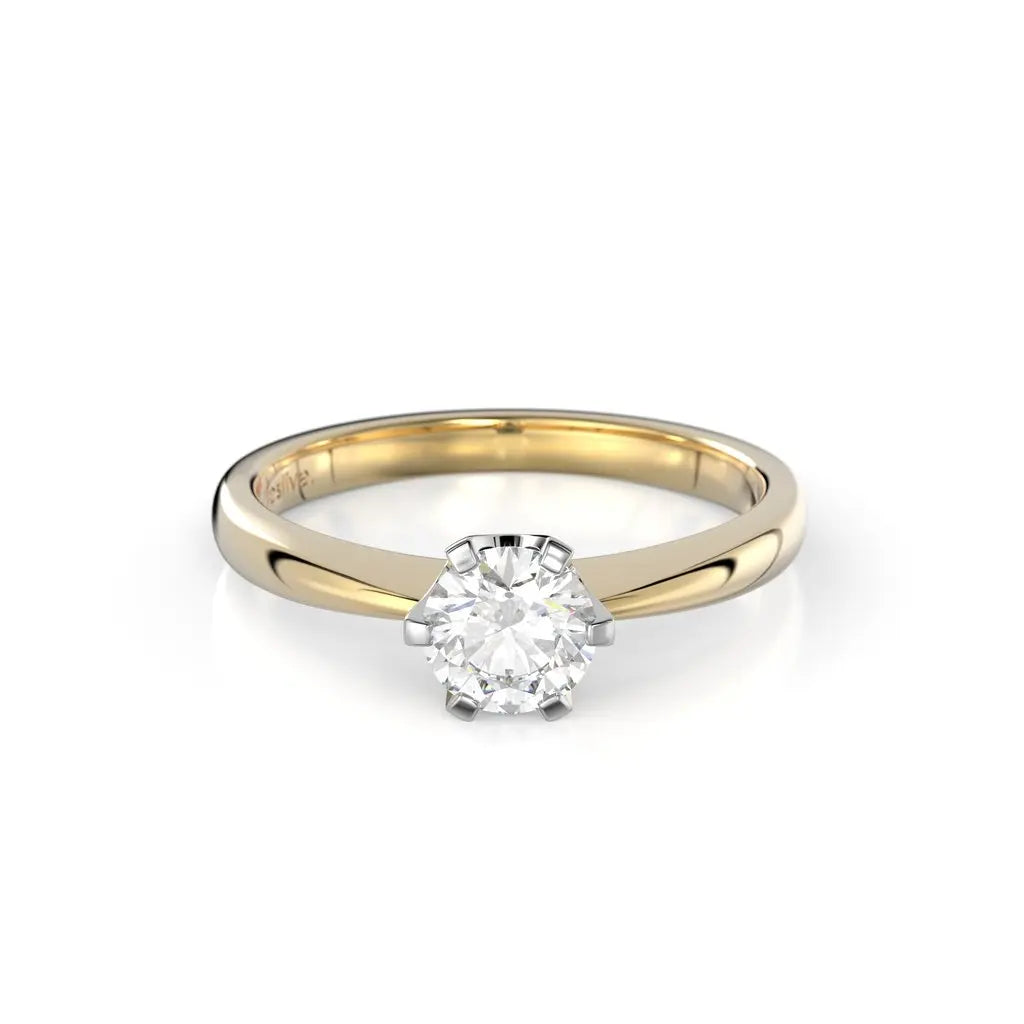 Festive Classic Timanttisormus 0,50 ct Keltakulta