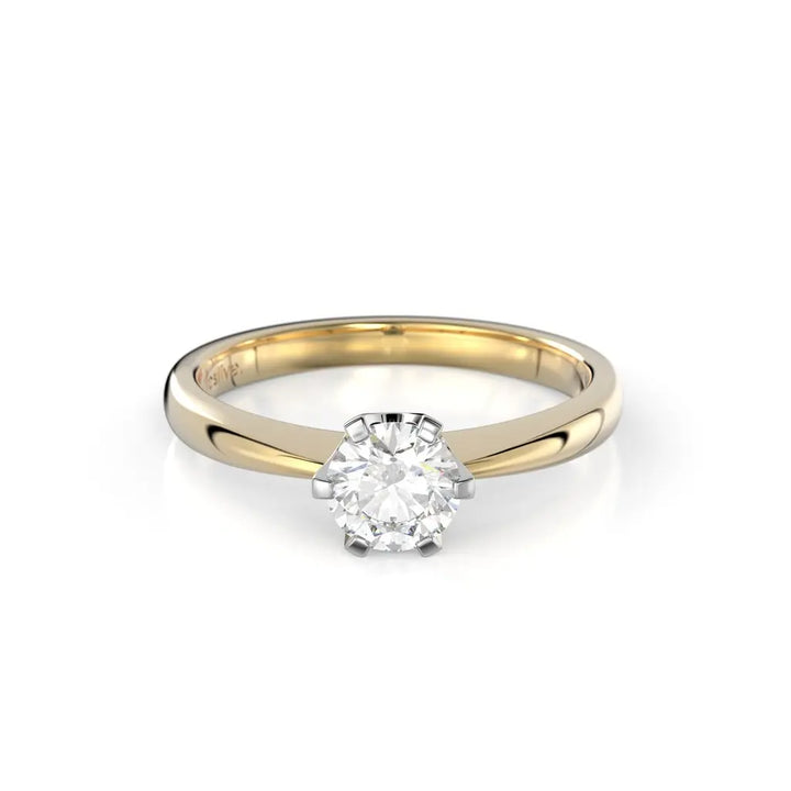 Festive Classic Timanttisormus 0,50 ct Keltakulta