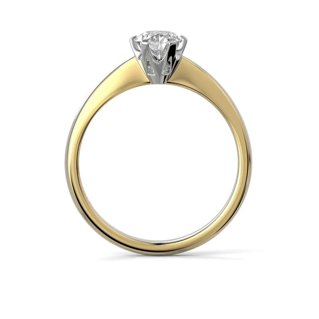 Festive Classic Timanttisormus 0,50 ct Keltakulta