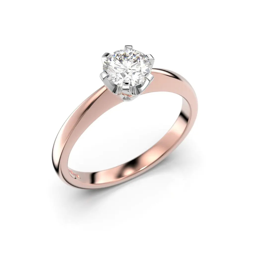 Festive Classic Timanttisormus 0,50 ct Punakulta