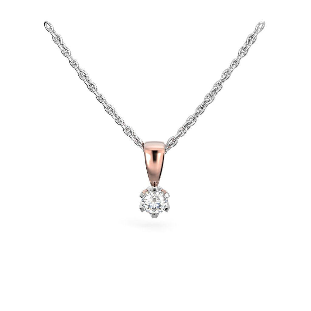 Festive Timanttiriipus Classic 0,10 ct Punakulta 14K