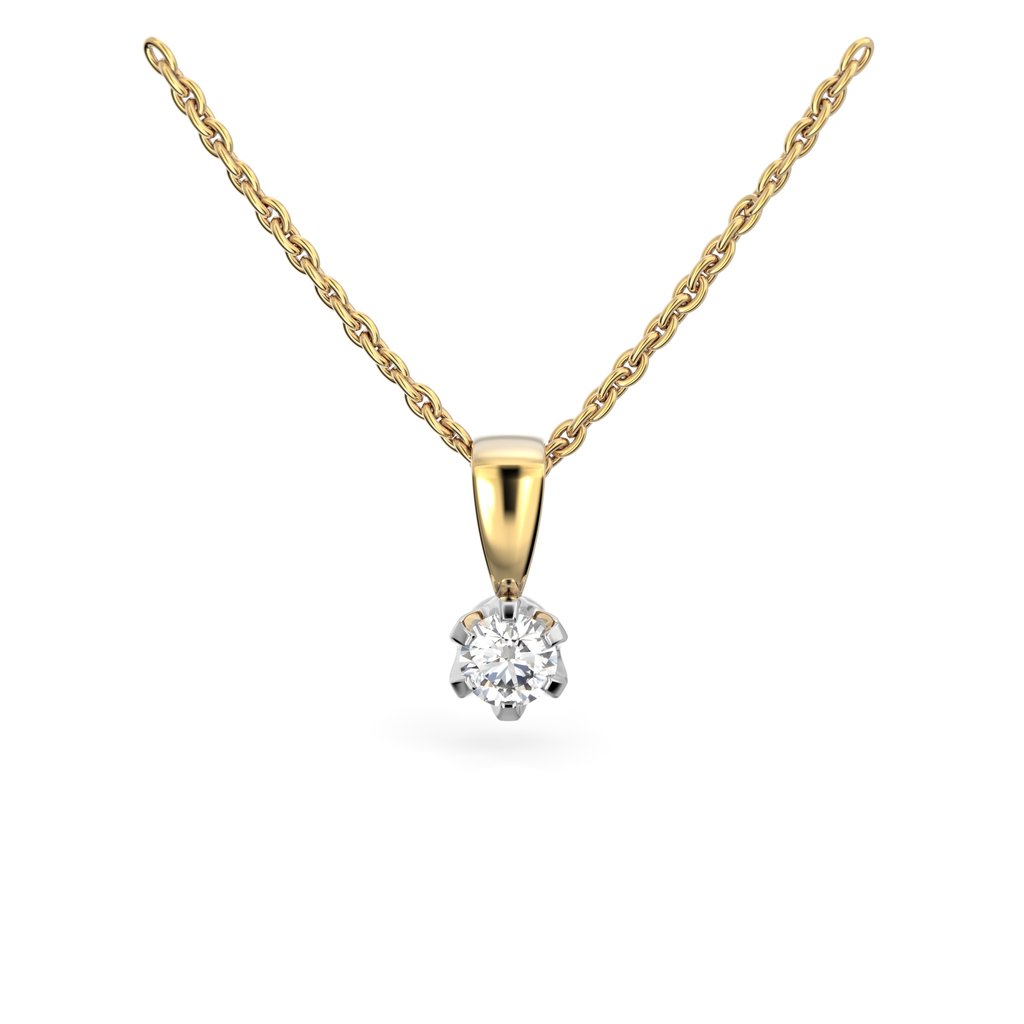 Festive Timanttiriipus Classic 0,15 ct Keltakulta 14K