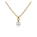 Festive Timanttiriipus Classic 0,15 ct Keltakulta 14K