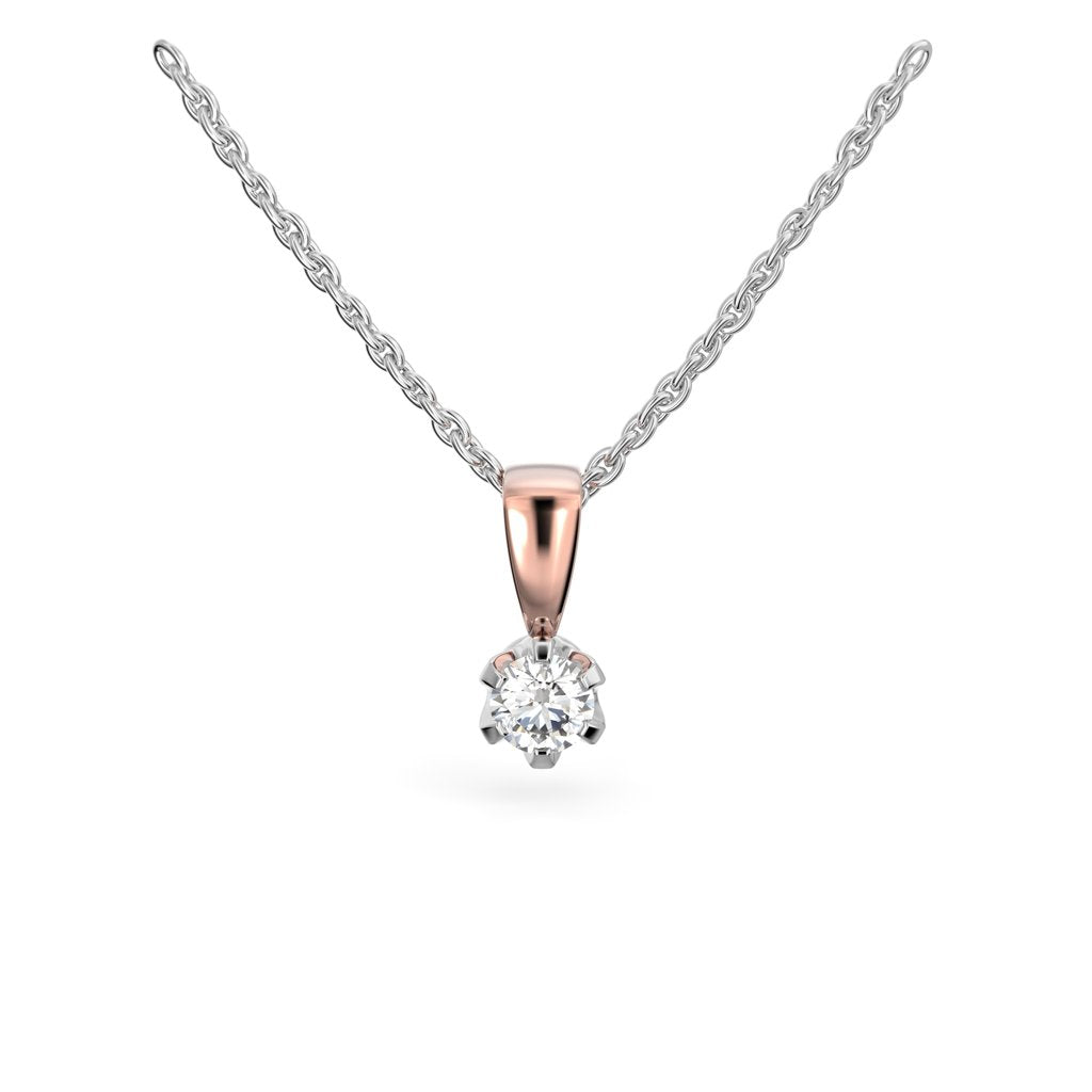 Festive Timanttiriipus Classic 0,15 ct Punakulta 14K
