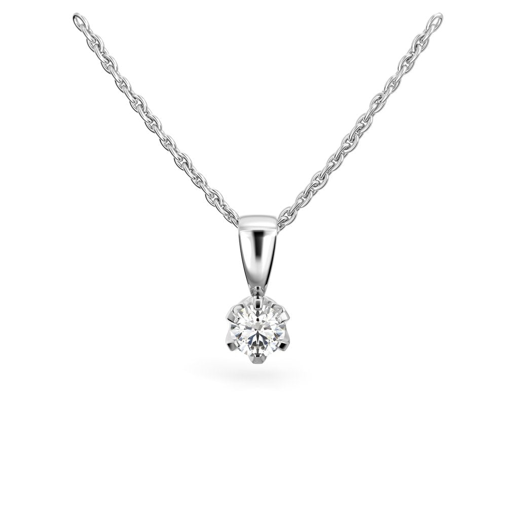 Festive Timanttiriipus Classic 0,20 ct Valkokulta 14K