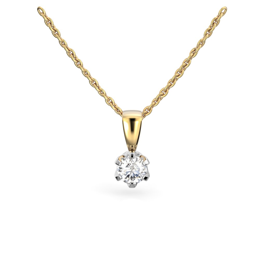 Festive Timanttiriipus Classic 0,25 ct Keltakulta 14K