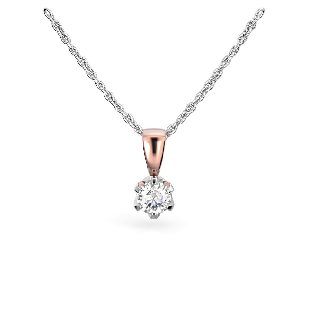 Festive Timanttiriipus Classic 0,25 ct Punakulta 14K