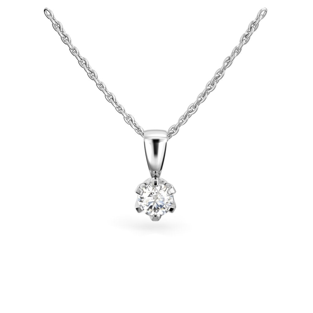 Festive Timanttiriipus Classic 0,25 ct Valkokulta 14K