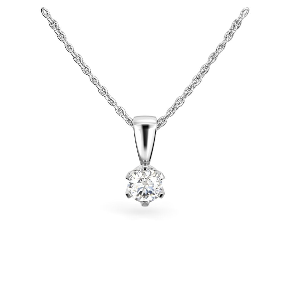 Festive Timanttiriipus Classic 0,30 ct Valkokulta 14K