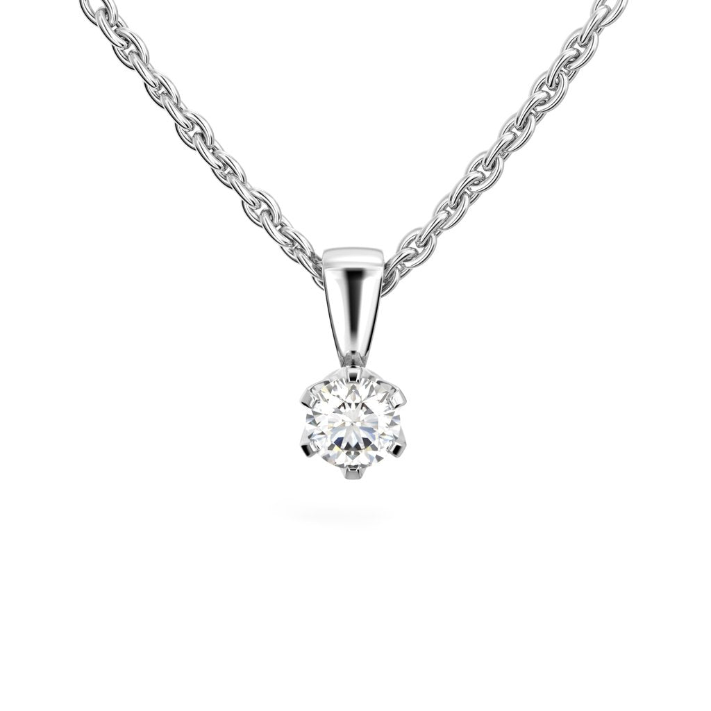 Festive Timanttiriipus Classic 0,40 ct Valkokulta 14K