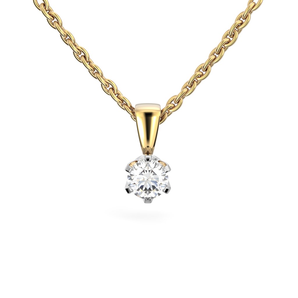 Festive Timanttiriipus Classic 0,45 ct Keltakulta 14K