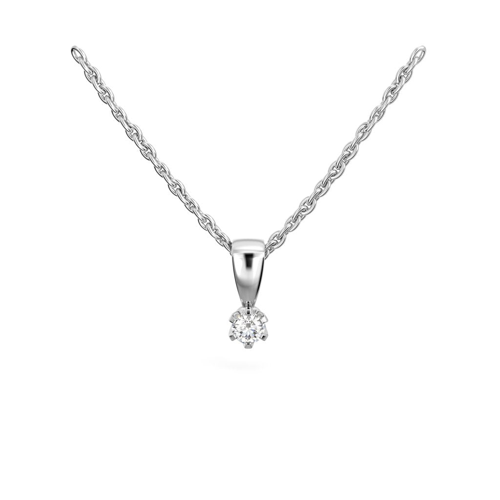 Festive Timanttiriipus Classic 0,05 ct Valkokulta 14K