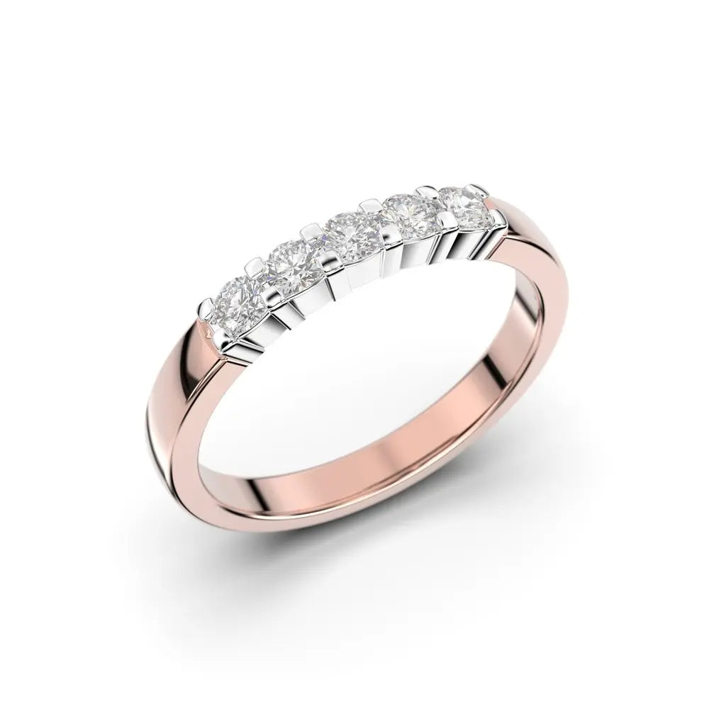 Festive Sophia timanttisormus 0,25 ct punakulta