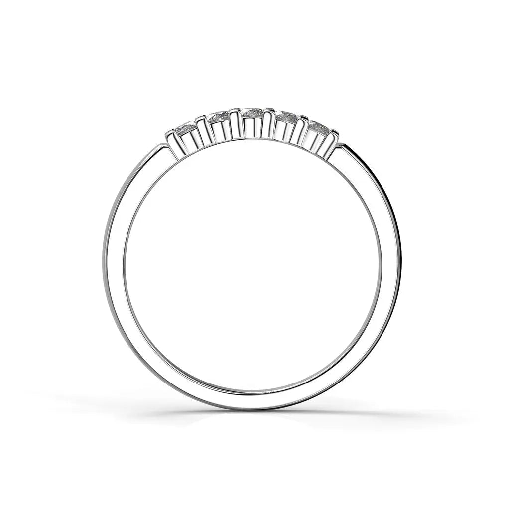 Festive Sophia timanttisormus 0,15 ct valkokulta