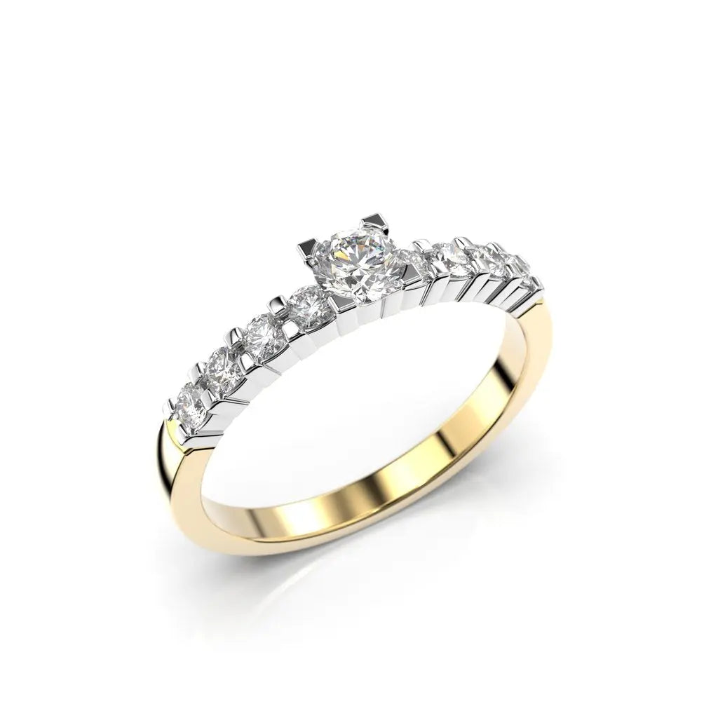 Festive Timanttisormus Sophia 0,45 ct Keltakulta